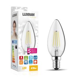 763411133  Value Classic LED Candle E14 4W 2700K 470lm